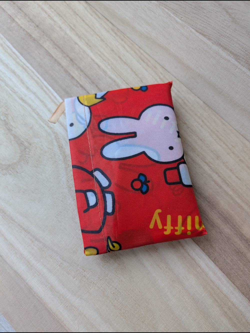 Miffy Red Reusable Kids Tote Bag with Bunny Print - Picture 7 of 8